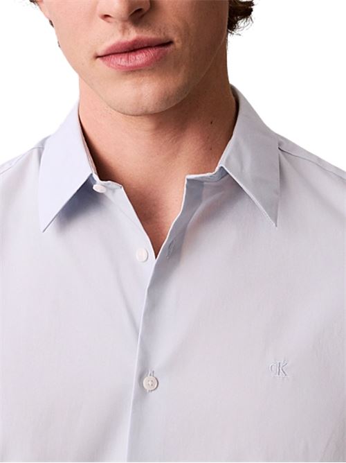 Camicia in popeline elasticizzato Calvin Klein | LV04LB145G24Q